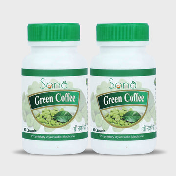 Sona Green Coffee for Weight Loss - 60 Capsules (Pack of 2)